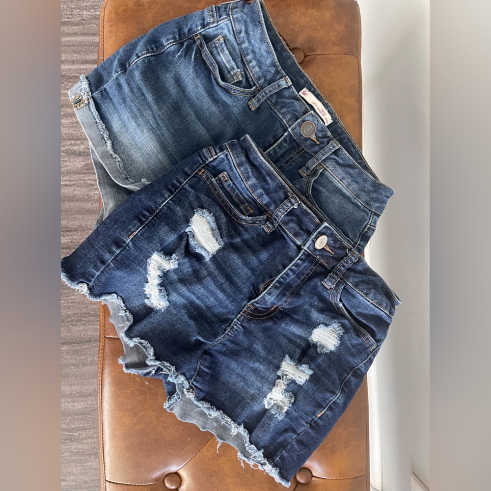 Two Pairs of size 3 Jean shorts